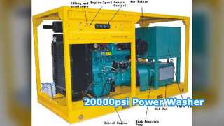 20000psi Diesel Hydro Blaster Power Washer
