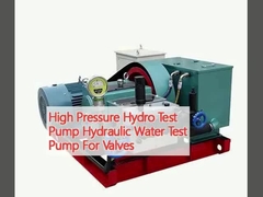 High Pressure Hydro Test Pump Hydraulic Water Test Pump For Valves