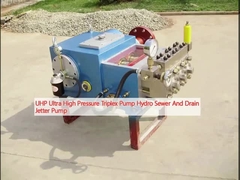 UHP Ultra High Pressure Triplex Pump Hydro Sewer And Drain Jetter Pump