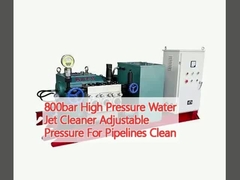 800bar High Pressure Water Jet Cleaner Adjustable Pressure For Pipelines Clean