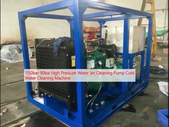 1150bar 90kw High Pressure Water Jet Cleaning Pump Cold Water Cleaning Machine