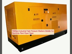 11600psi Industrial High Pressure Washers Mobile For Electricity Plant Pipes Clean