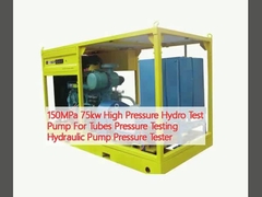 150MPa 75kw High Pressure Hydro Test Pump For Tubes Pressure Testing Hydraulic Pump Pressure Tester