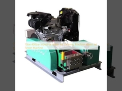 15kw 400bar Industrial Water Jet Cleaning Machine Water Jet Sewer Machine