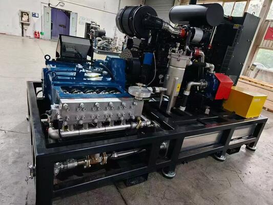 75kw Hydro Blaster Pressure Washer Rust Oxide Hydro Blasting Machine