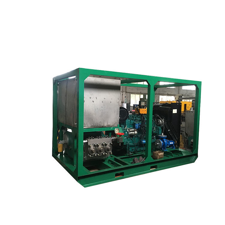 1200 Bar 132kw Pipeline Pressure Test Pump High Pressure Testing Equipment