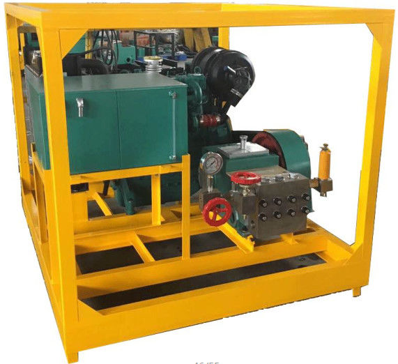 15kw Ultra High Pressure UHP Water Blasting Machines Heat Exchangers Pipes Cleaning