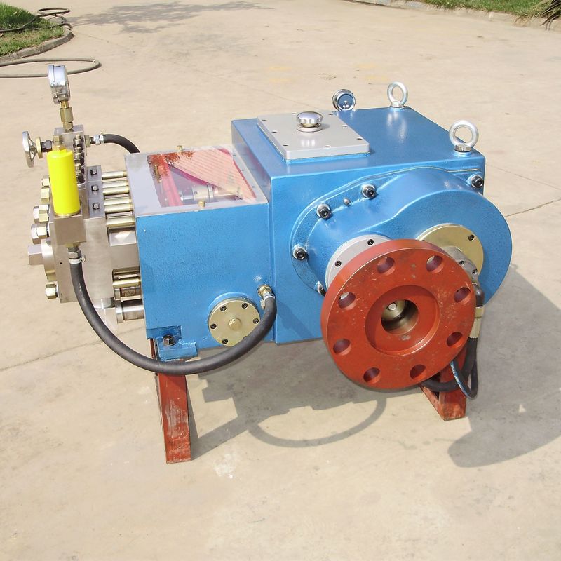 Horizontal High Pressure Reciprocating Plunger Pump 550 Bar 90kw Water Blaster