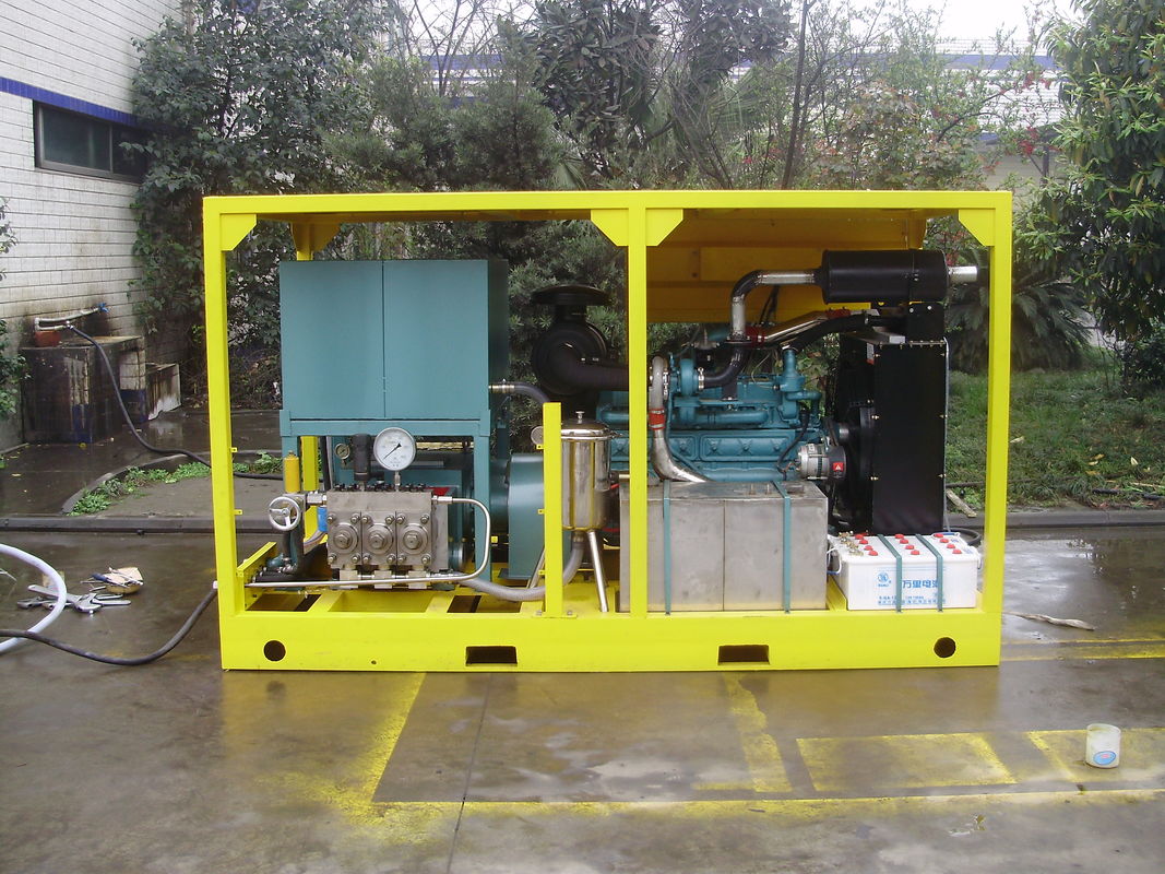 600bar 75kw Trolley High Pressure Cleaner Washer Engine Power Pressure Cleaning