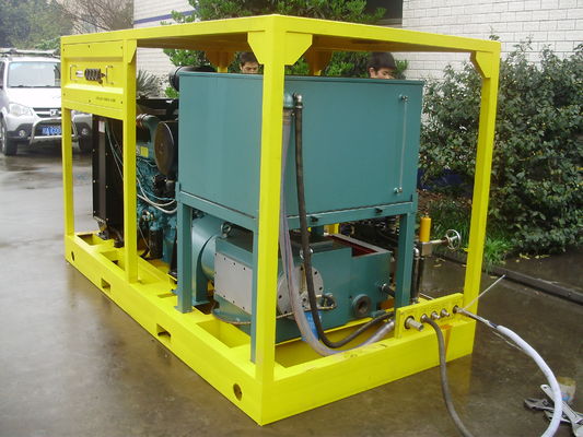 Water Blaster Water Jet Cleaning Machine For Heat Exchangers Pipes 1600bar
