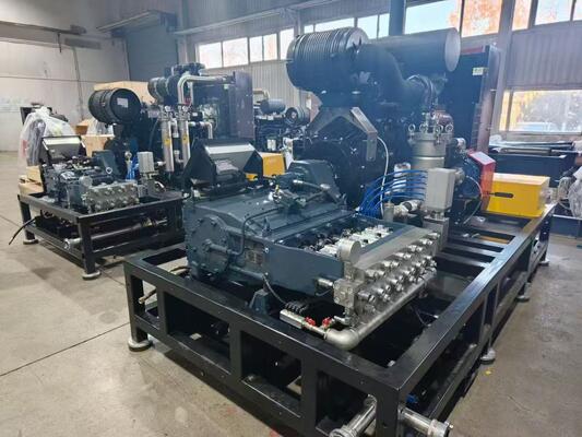 90kw Diesel Zone 2 Hydro Blasting Equipment Industrial Water Jet Cleaner Machine
